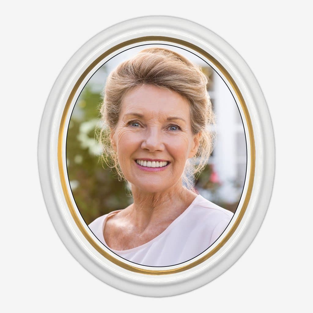 Fotos para lápidas en porcelana personalizadas - Óvalo Boemia